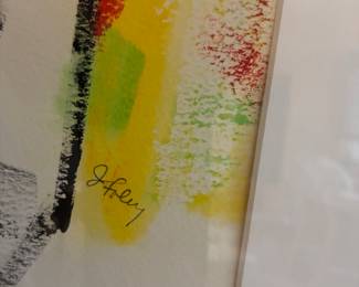 41 175.00 Janis Foley signed acrylic abstract 16x20