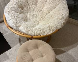 51 120.00 Papason chair with ottoman 40Wx39x30H