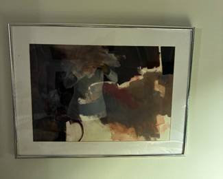 12 250.00 Janis Foley acrylic/watercolour abstract 25 1/2W x 18 1/2H