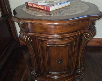 Marble top nightstands