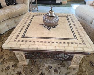 Marble coffee table