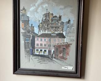 Paris street scene by artist James Seeman