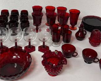 Ruby Red Fenton Cranberry Glass 