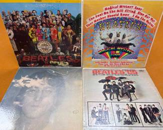 The Beatles Vinyl Record Albums • Sgt. Pepper, Magical Mystery Tour, Beatles ‘65 & John Lennon “Imagine” 