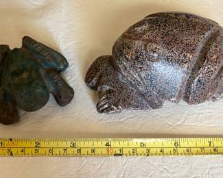 Wyatt Mfg. Co. > Salina, Kansas Antique Cast Iron Frog Paperweight 