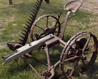 Antique McCormick Sickle Bar Hay Cutter Yard Art - Extremely Heavy - Please Bring Your Own Help to Load 