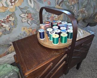 Vintage sewing basket