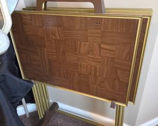 Vintage tray table set