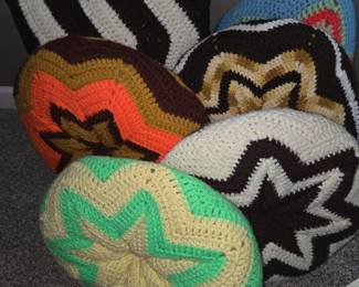 Crocheted pillows/Afghans