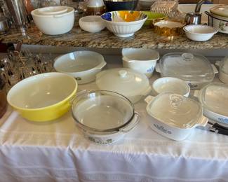 Vintage corelle and anchor hocking