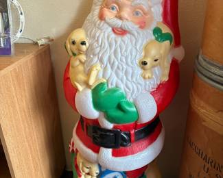 Vintage outdoor Santa over 3 foot 