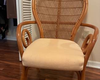 Oversized cane chair