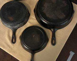3 cast iron backsides 