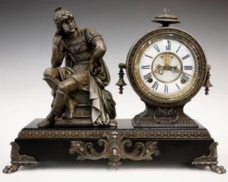 New Haven Ivanhoe Figural Clock