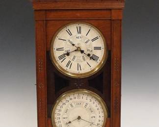 Jerome & Co. Dniester Calendar clock by New Haven