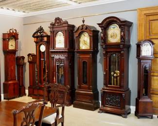 Grandfather and Chiming Hall Clocks