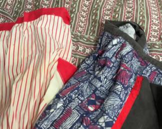 Lot of Vintage cotton aprons.