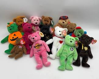 Collection of Fourteen various Teddy Bear plushes