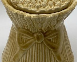 Vintage House of Webster Wheat Sheaf Cookie Jar with Lid
