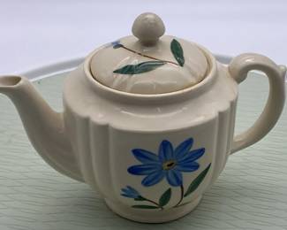 Shawnee Pottery Floral Teapot with Lid