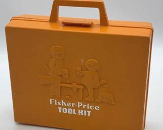 Vintage FisherPrice Tool Kit Toy Set with Case