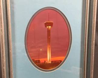 Framed Photograph of the Tower of the Americas, SATX