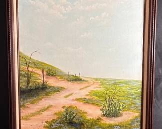 Texas Hill Country Landscape Oil Painting by Hector Perez