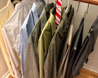 Men's Dress Shirts and Trousers Lot