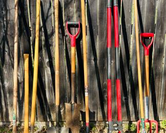 Large Selection of Good Condition Garden Tools.