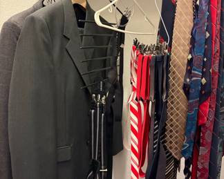 Men’s Suits and Assorted Ties Collection