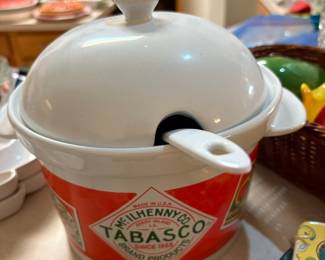 Tabasco Brand Products Soup Tureen with Lid and Spoon