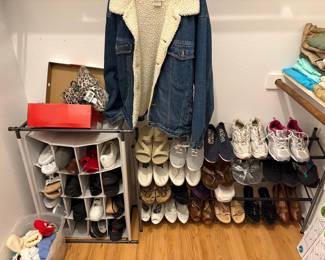 Women's Sherpa-Lined Denim Jacket and Assorted Footwear Collection