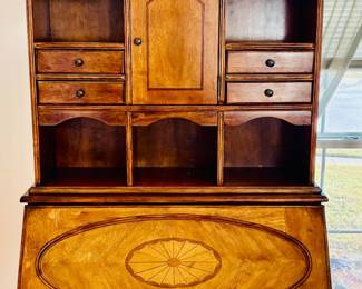 Elegant Wood Secretary Cabinet.