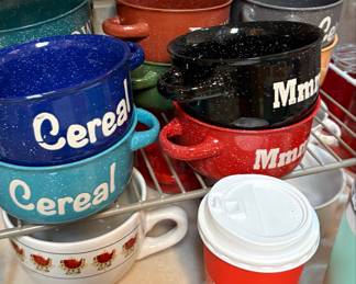 Enamelware Cereal Bowls