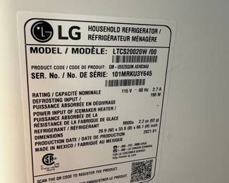 LG Top Freezer Refrigerator