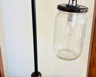 Industrial Mason Jar Table Lamp.