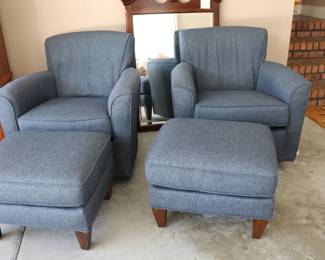 Kaylee Swivel Gliders with Ottoman 