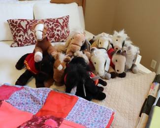 Wells Fargo horses   plush toys