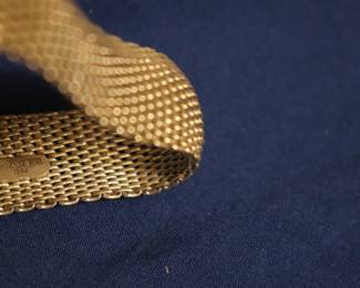 Tiffany & co Sterling Silver Bracelet  (It is silver just looks gold in photo)