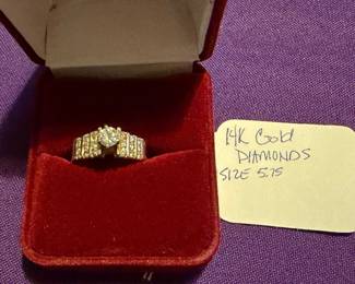 14K Gold Diamond Ring