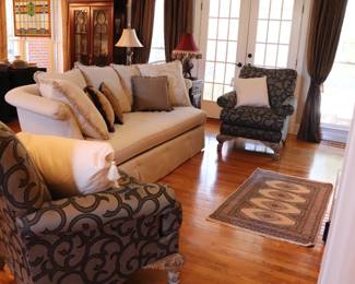 Schnadig Arm Chairs and Haverty Sofa