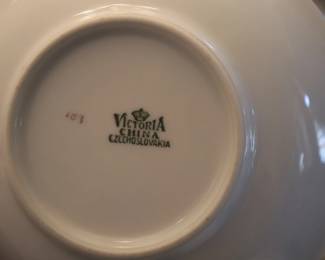Vintage Victoria Czechoslovakia Porcelain China