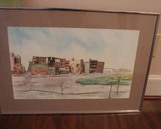 Charles Johnston Original Art  Watercolor Painting 