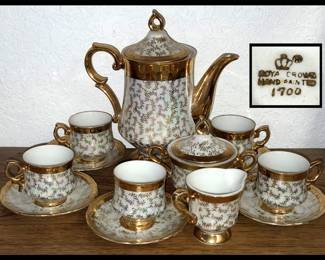 Royal Crown Hand Painted Tea Set