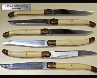 Vintage Laguiole Steak Knives; Set of 6 