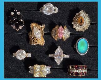 Fun Costume and Sterling Rings