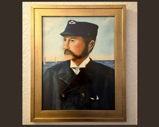 This portrait of Caldwell Colt, son of Samuel Colt, was painted by Christiane Belle as part of Charlotte County's Centennial Art Show, this is a Framed Litho. Caldwell died in Punta Gorda in 1894 at the age of 35