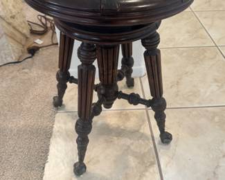 Antique piano stool