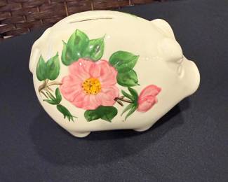 desert rose piggy bank