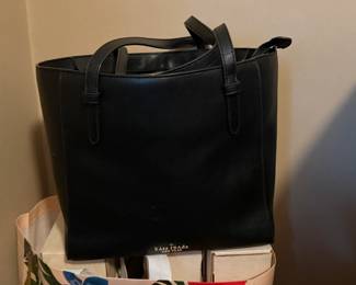 Black leather Kate Spade bag